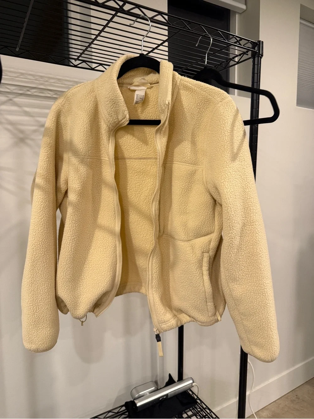 Teddy zip up sweater